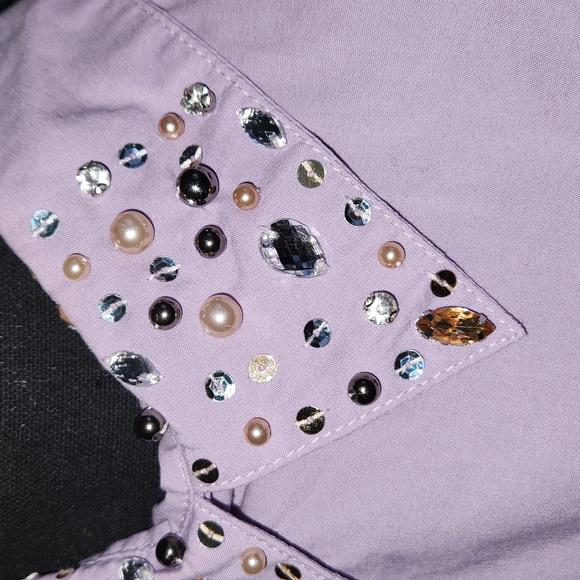 Lavender Peplum High low 💜 top - Picture 8 of 8